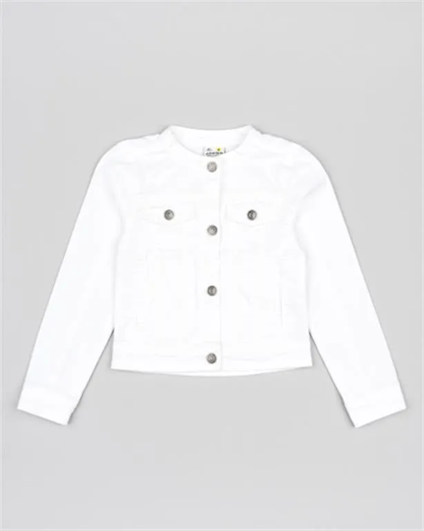 Losan White Denim Jacket