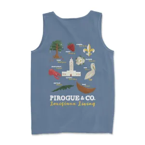 Louisiana Living Tank | Steel Blue