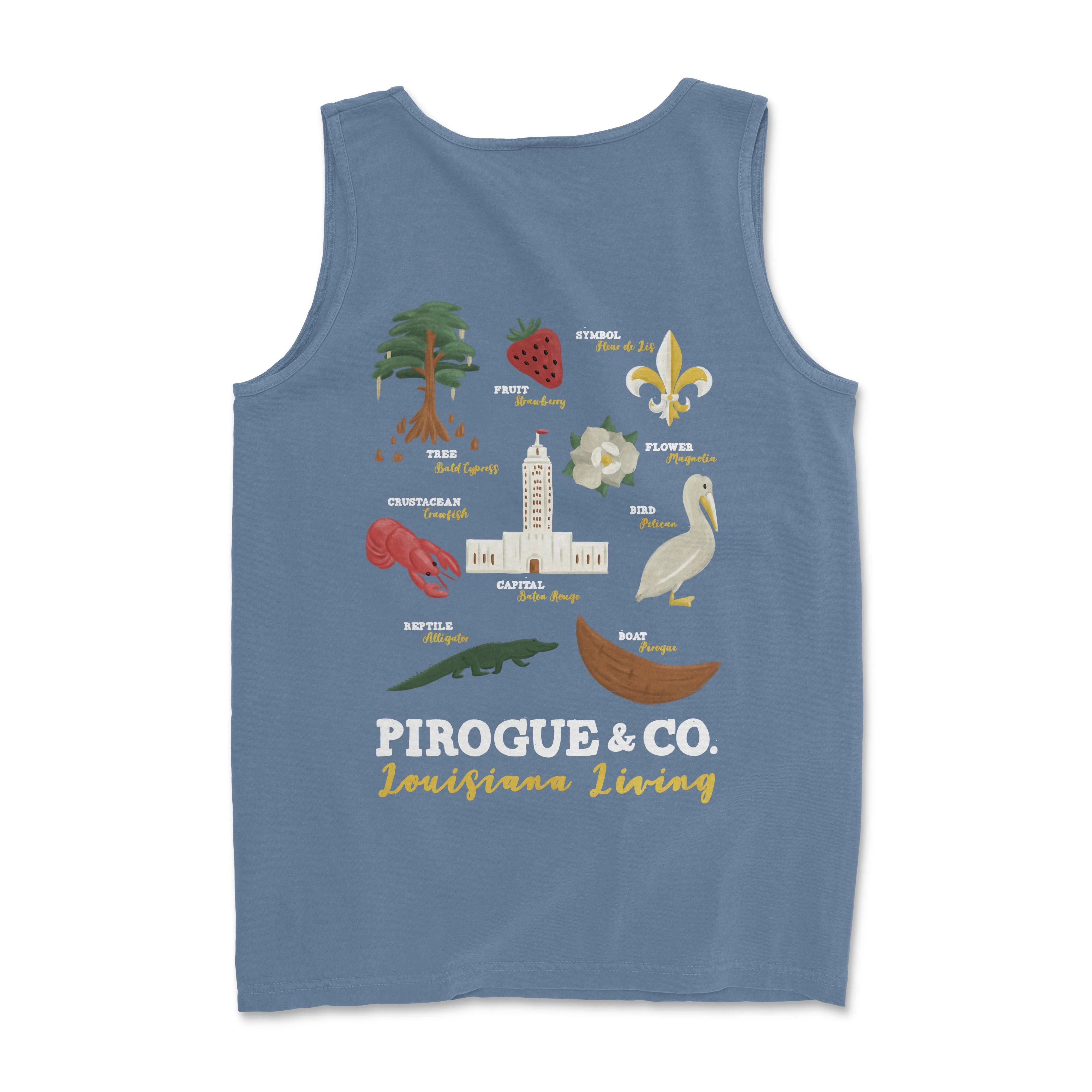 Louisiana Living Tank | Steel Blue