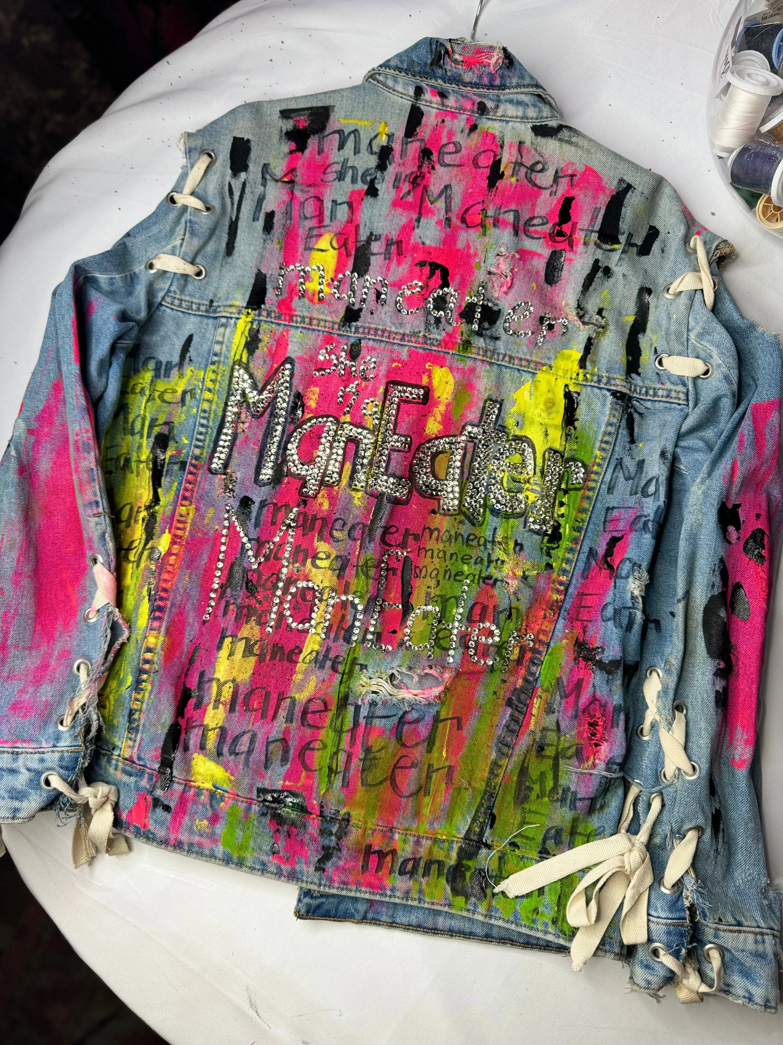 ManEATER handpainted Jacket