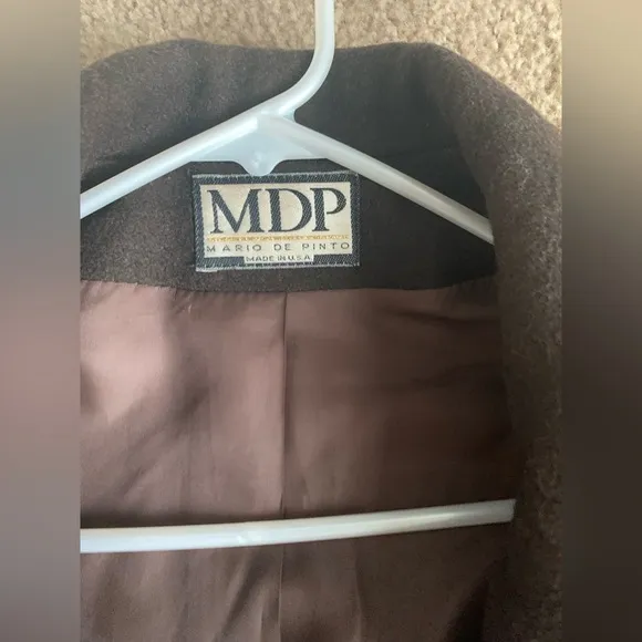 Mario De Pinto Brown 0 Wool Trench Coat