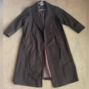Mario De Pinto Brown 0 Wool Trench Coat