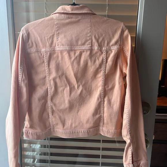Michael Kors Light Orange Denim Jacket in Size L. Super Soft!