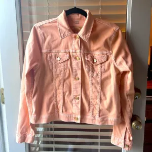 Michael Kors Light Orange Denim Jacket in Size L. Super Soft!