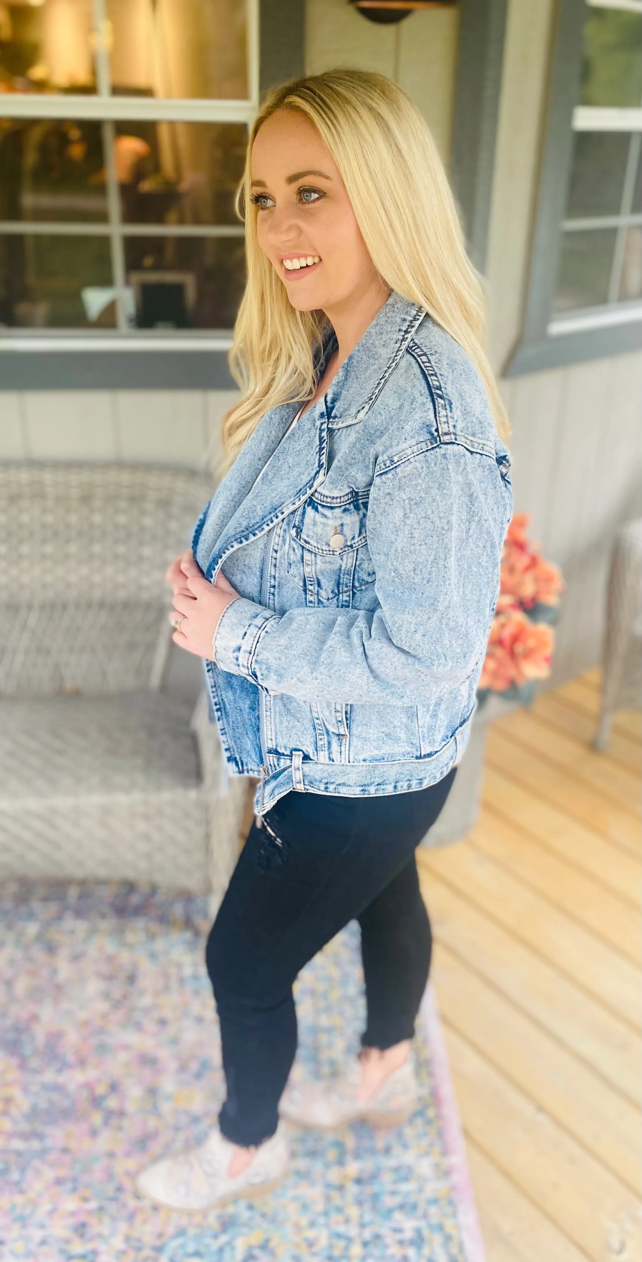 Moto Denim Jacket