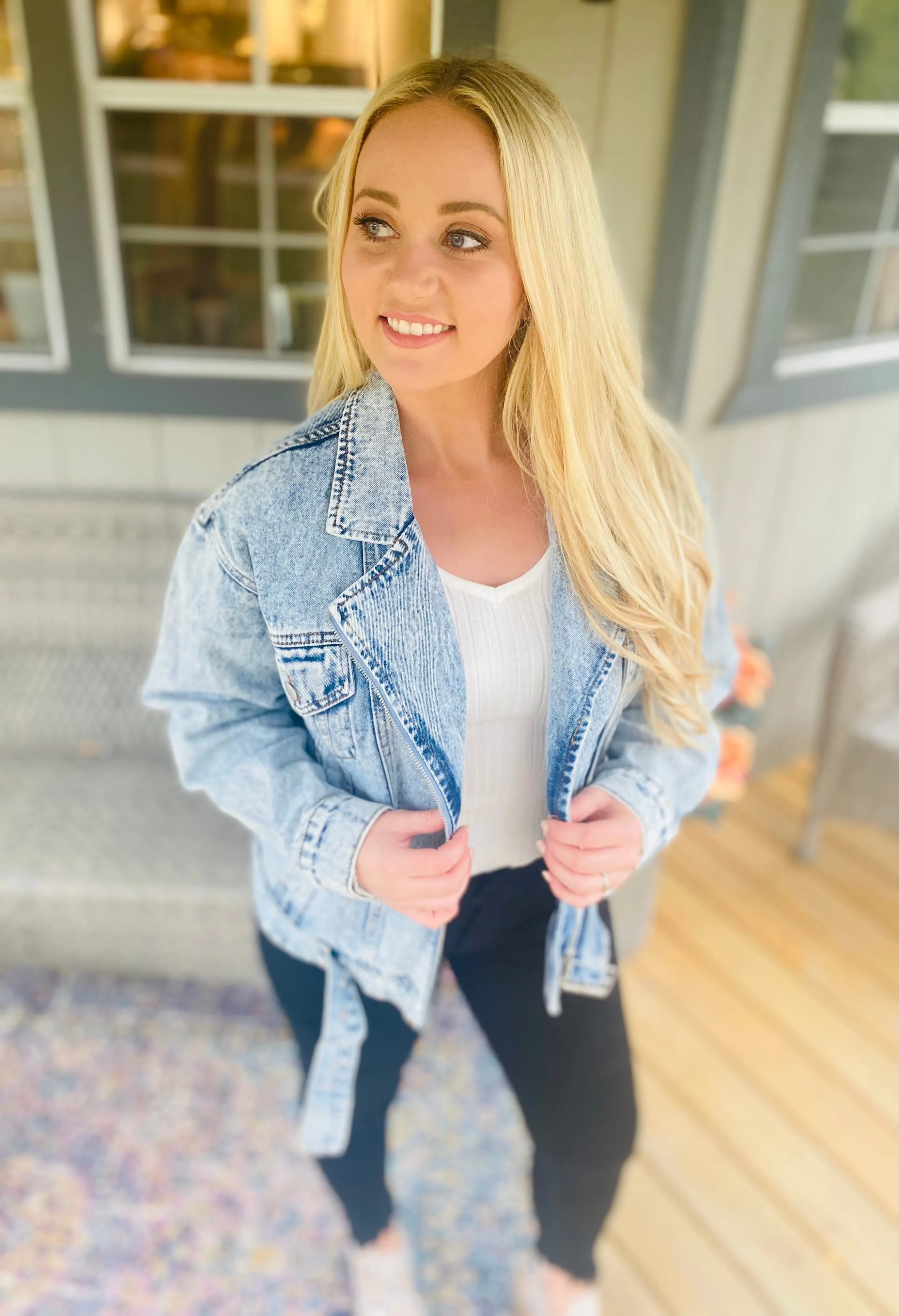 Moto Denim Jacket