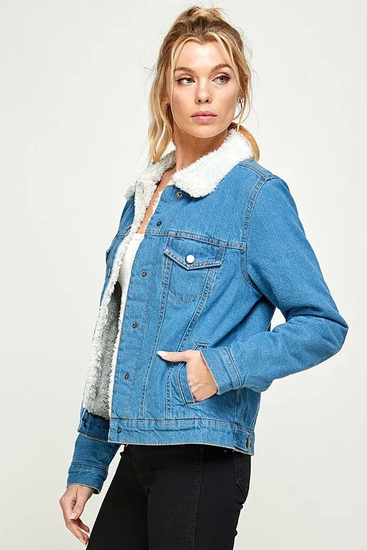 Never The Less Lined Denim Jacket