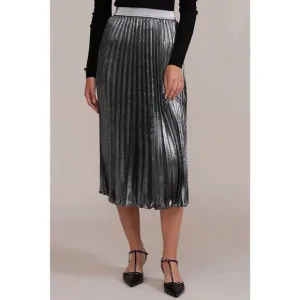 NEW LUCY PARIS adeline pleated skirt in charcoal