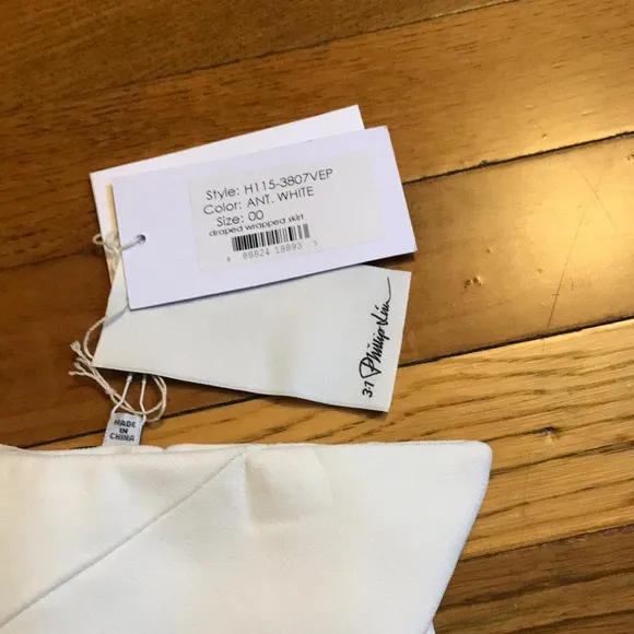 NWT 3.1 Philip Lim White Crepe Mini Skirt 💕 Sz00