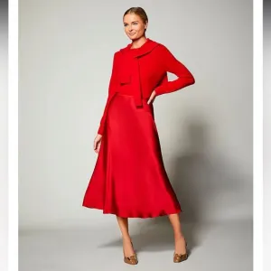 NWT Antonio Melani Blakely Coordinating A-line Satin Skirt