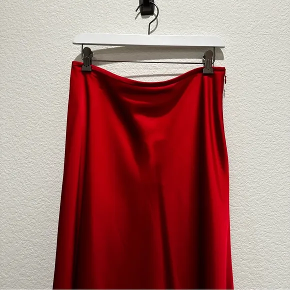 NWT Antonio Melani Blakely Coordinating A-line Satin Skirt