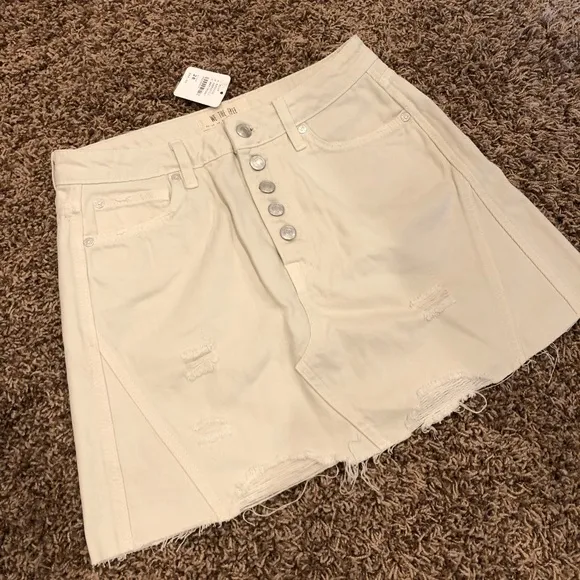 NWT Free People Denim A-Line Skirt