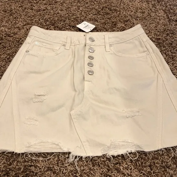 NWT Free People Denim A-Line Skirt
