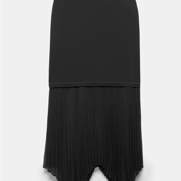 NWT Mint Velvet Black Sheer Mix Maxi Skirt Sz 4