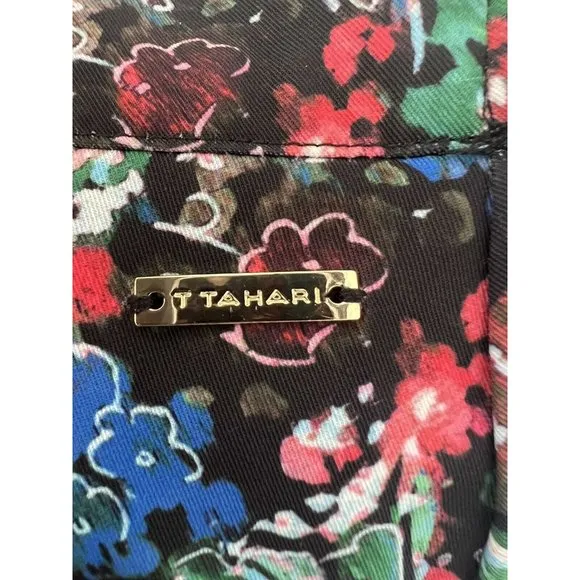 NWT Tahari Women Skirt A line Flower, Stretch, Elastic Waist, Size S