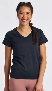 OISELLE ESSENTIAL BIRD V NECK SHORT SLEEVE WOMEN