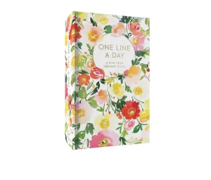 One Line a Day Floral : A Five-Year Memory Journal