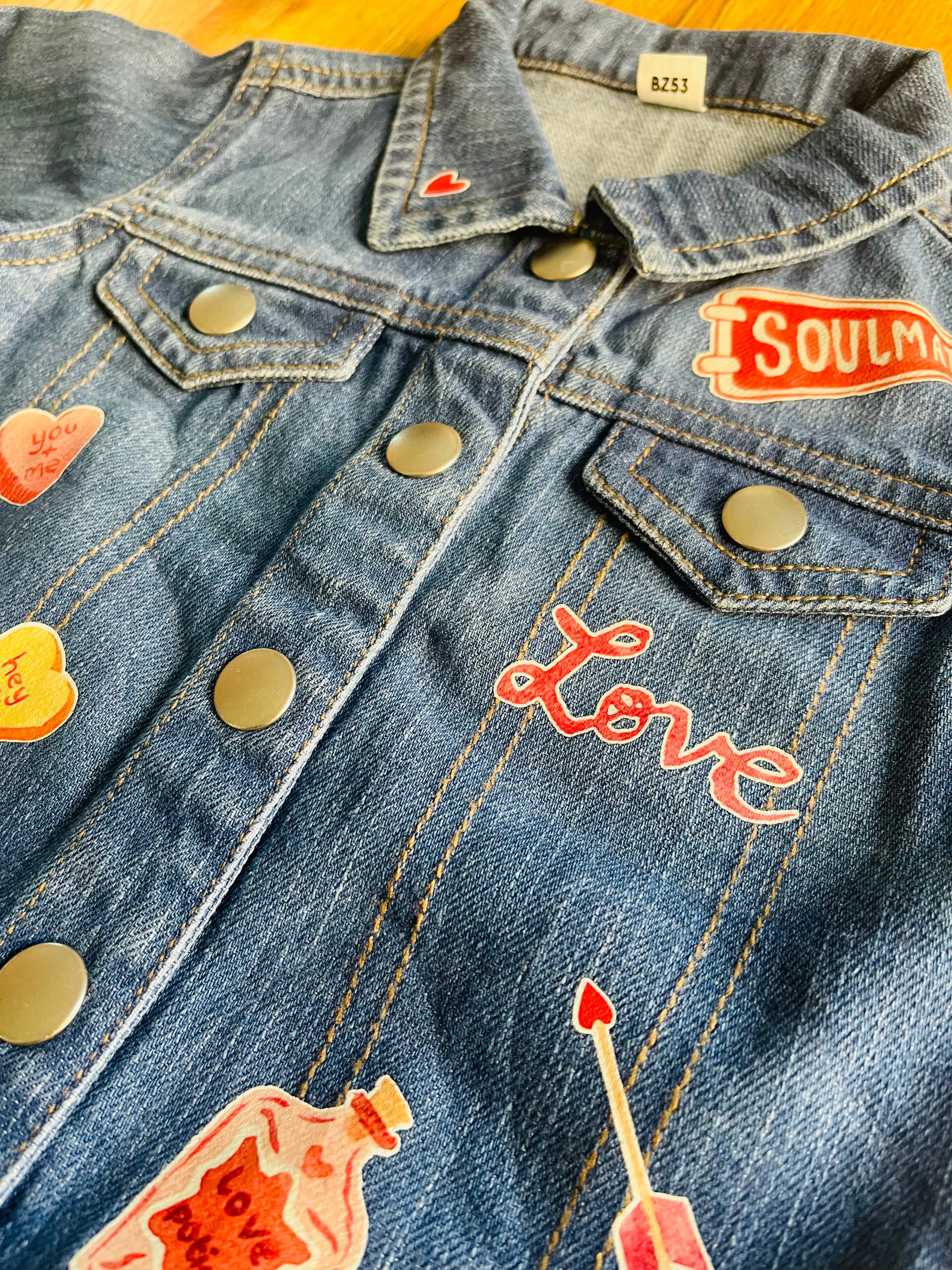 Organic Denim Jacket - Valentine's
