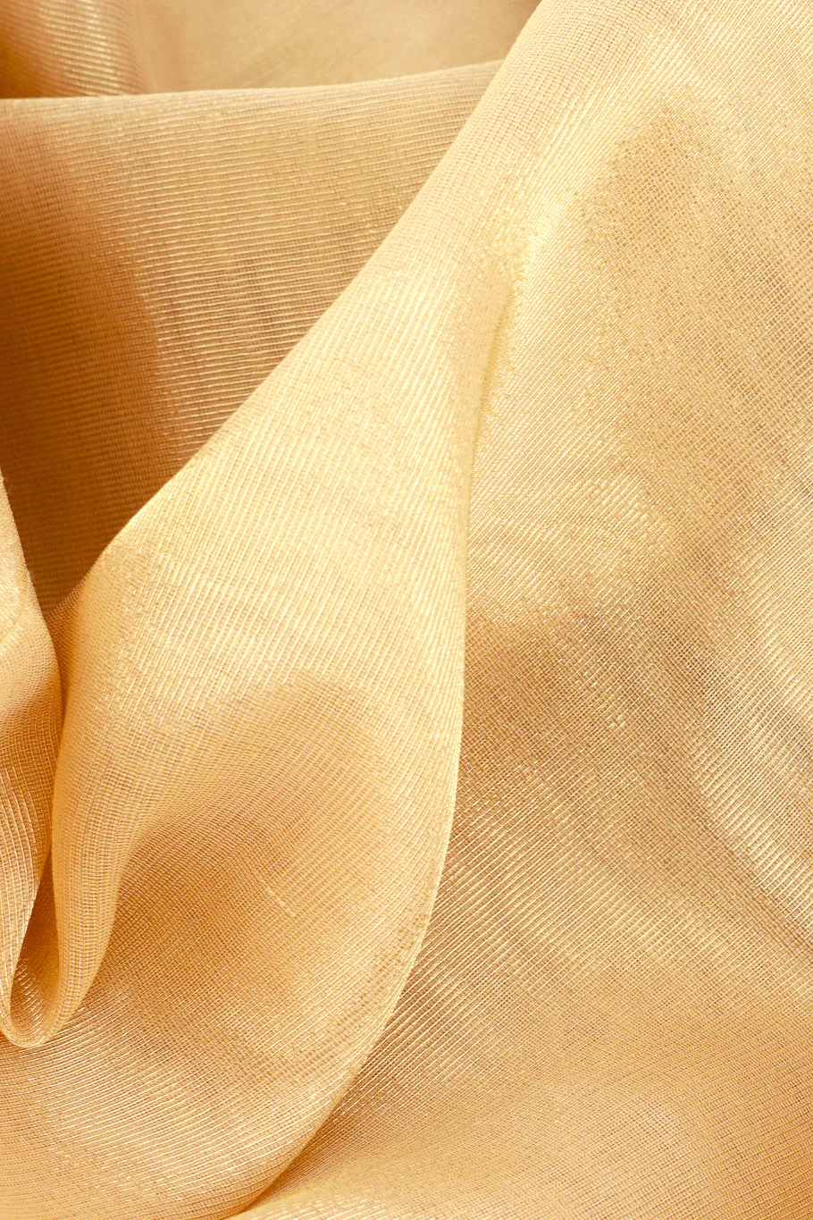 Oversized Golden Silk Trench Coat