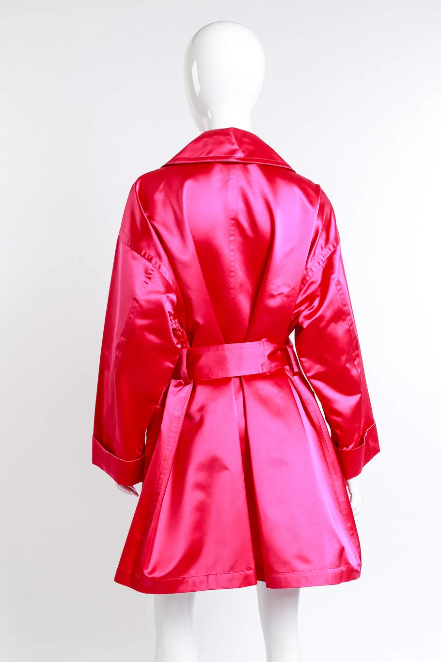 Oversized Silk Trench Coat