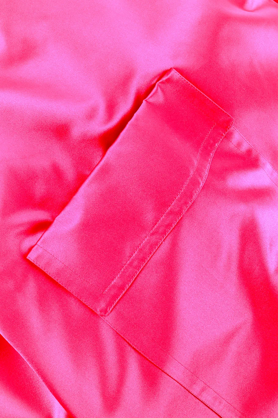 Oversized Silk Trench Coat