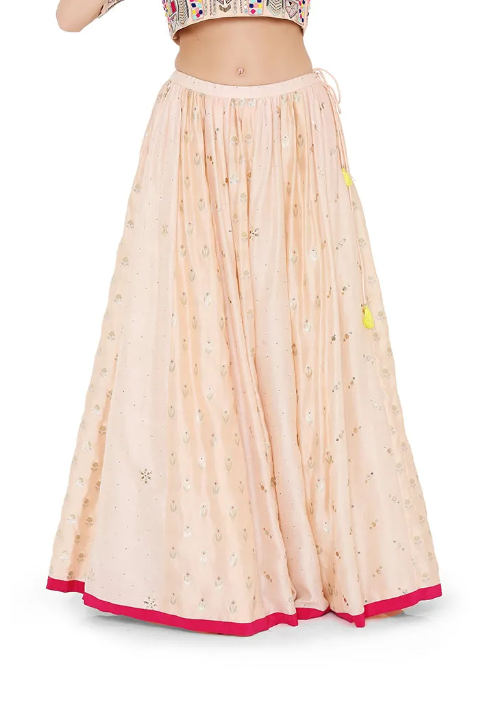 PEACH LEHENGA SET PS-LH0020-D