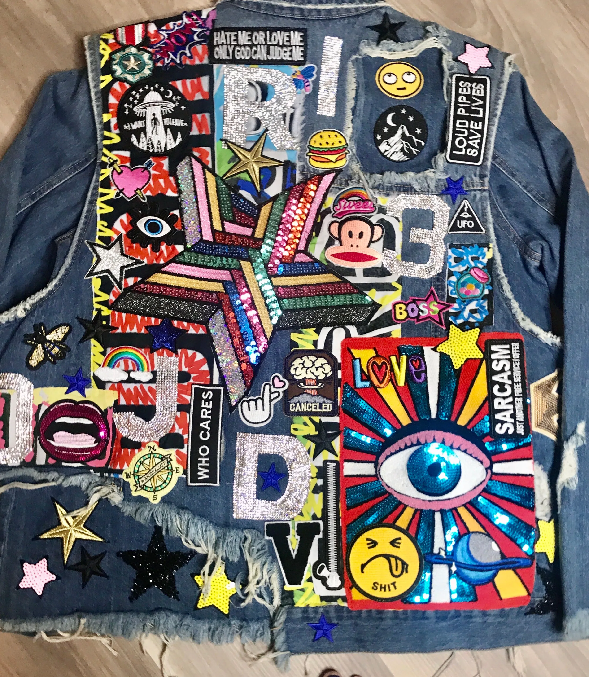 Planet NOSTALGIA Denim Jacket. Oversized