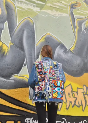 Planet NOSTALGIA Denim Jacket. Oversized