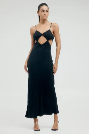 PRESSED PETALS DIAMOND CUT SLIP | BLACK