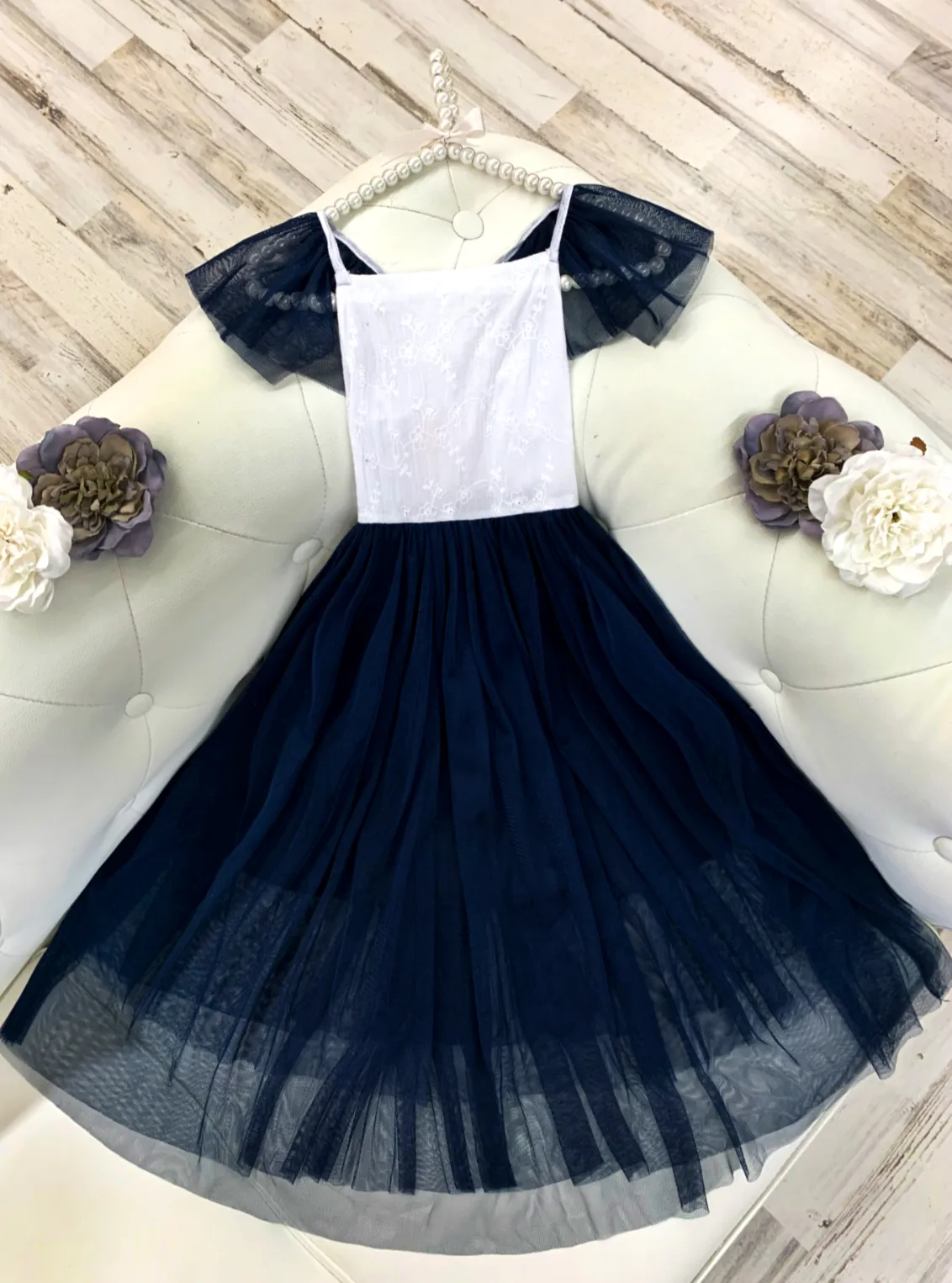 Pretty Perfect Textured Tutu Maxi Dress