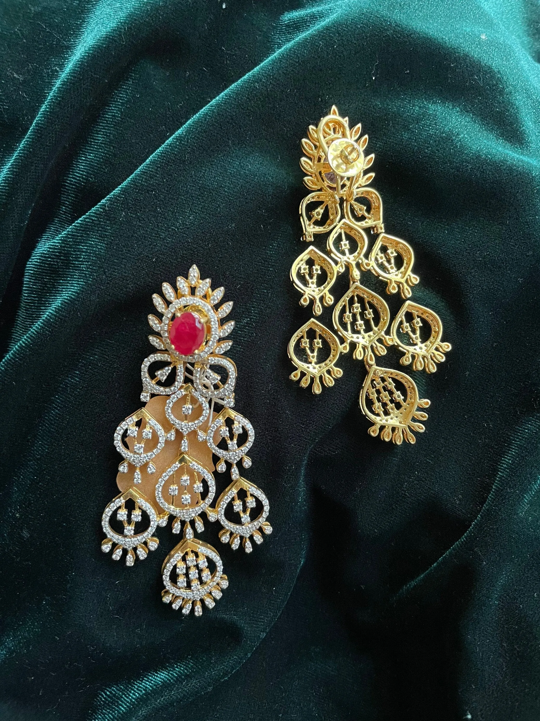Pure Silver Jewellery Indian ,Big Studs,Big Indian Studs,Jhumkas,Indian Bridal,Indian Wedding Jewelry,pure Silver jewelry-NIHIRA-SHABURIS