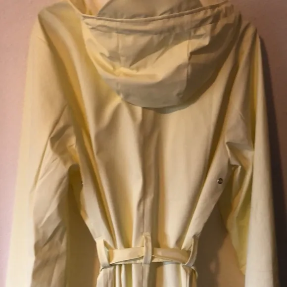 Rains Curve -hooded Trench Rain-coat with belt size XL New!