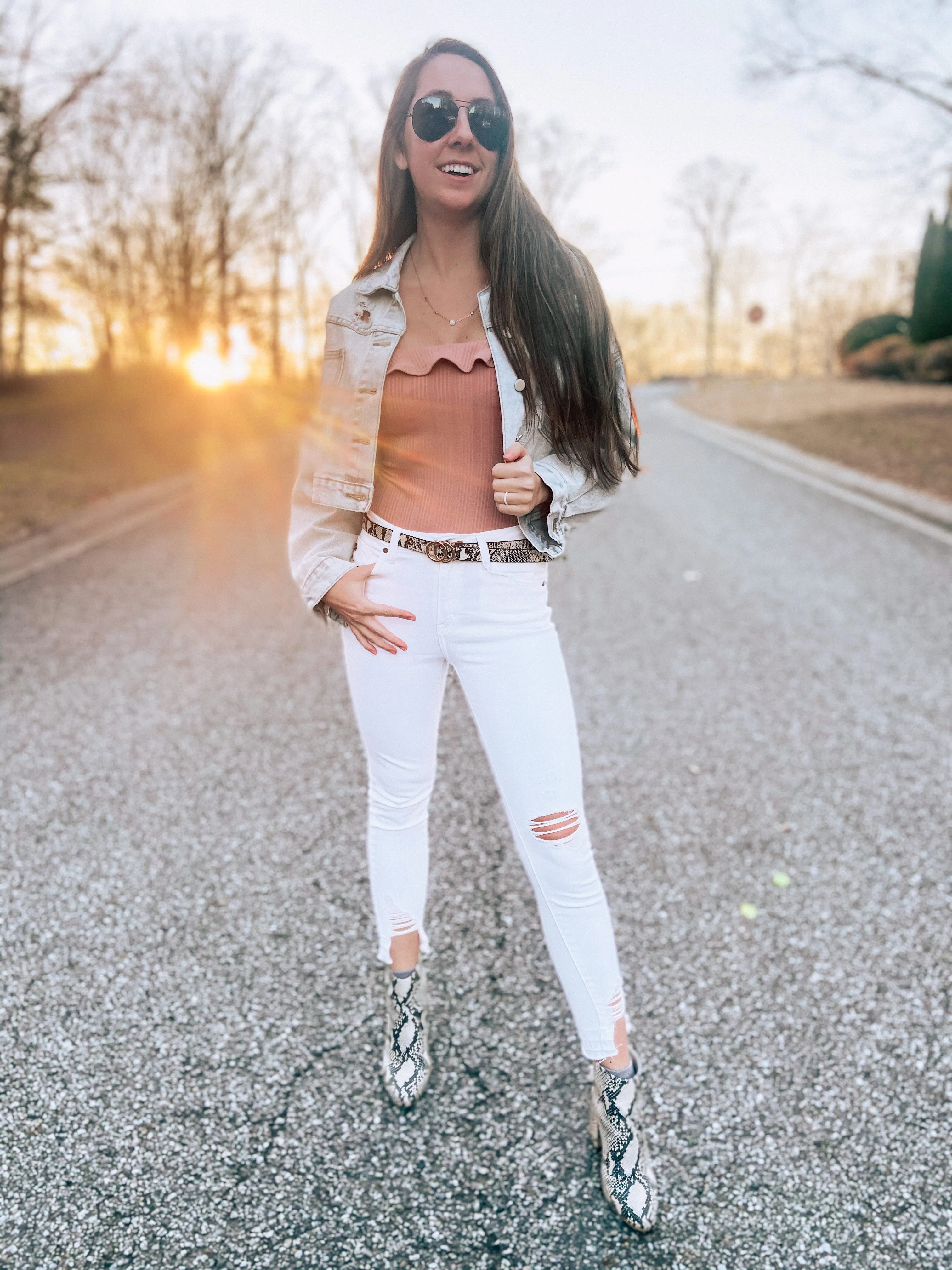 Rhinestone Denim Jacket