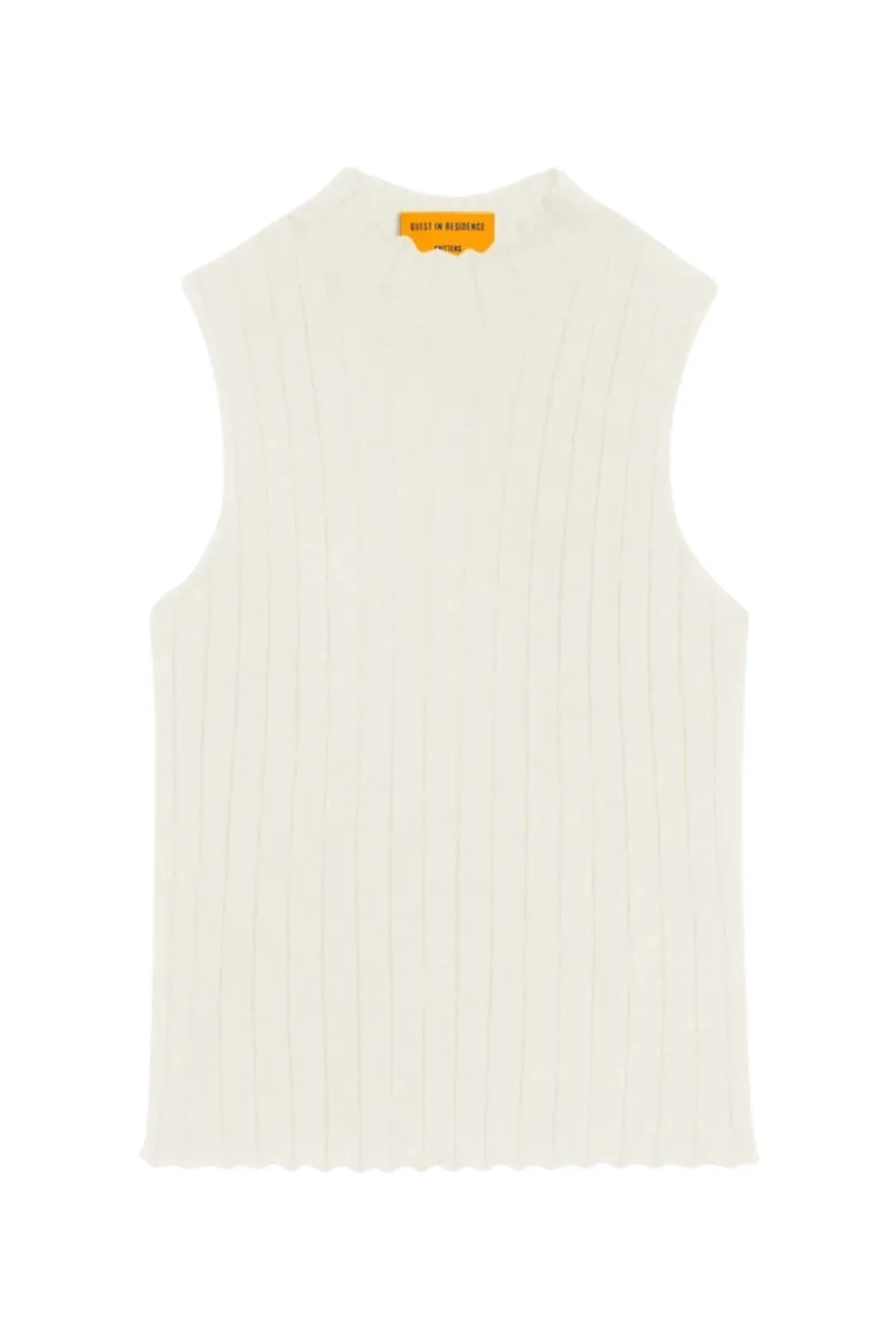 Rib Mockneck Shell | Cream