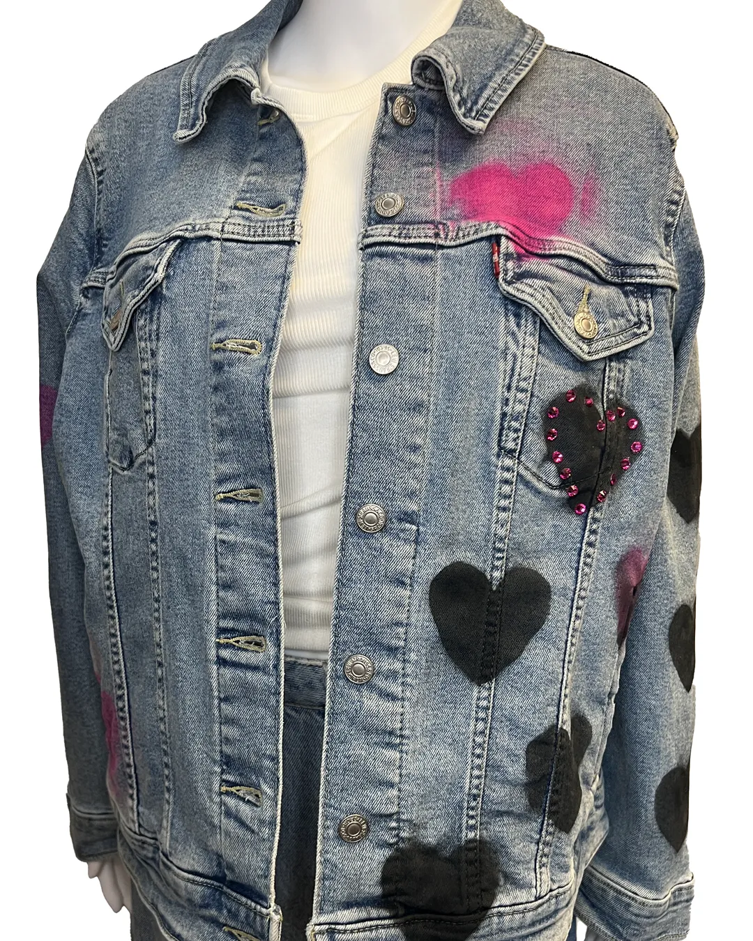 RIGHT NOW UPCYCLED LEVI'S DENIM JACKET