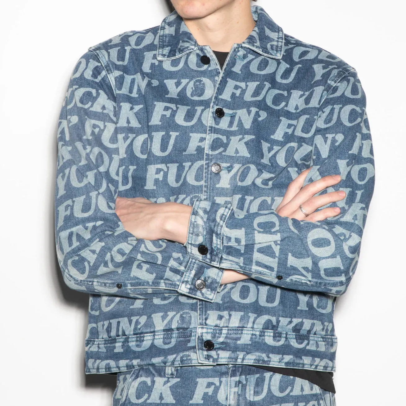 RIPNDIP Fuckin Fuck Denim Jacket Medium Washed