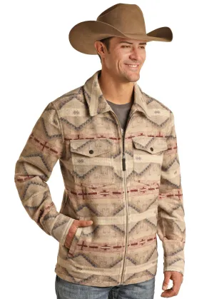 ROCK & ROLL DENIM MENS FULL ZIP AZTEC JACKET