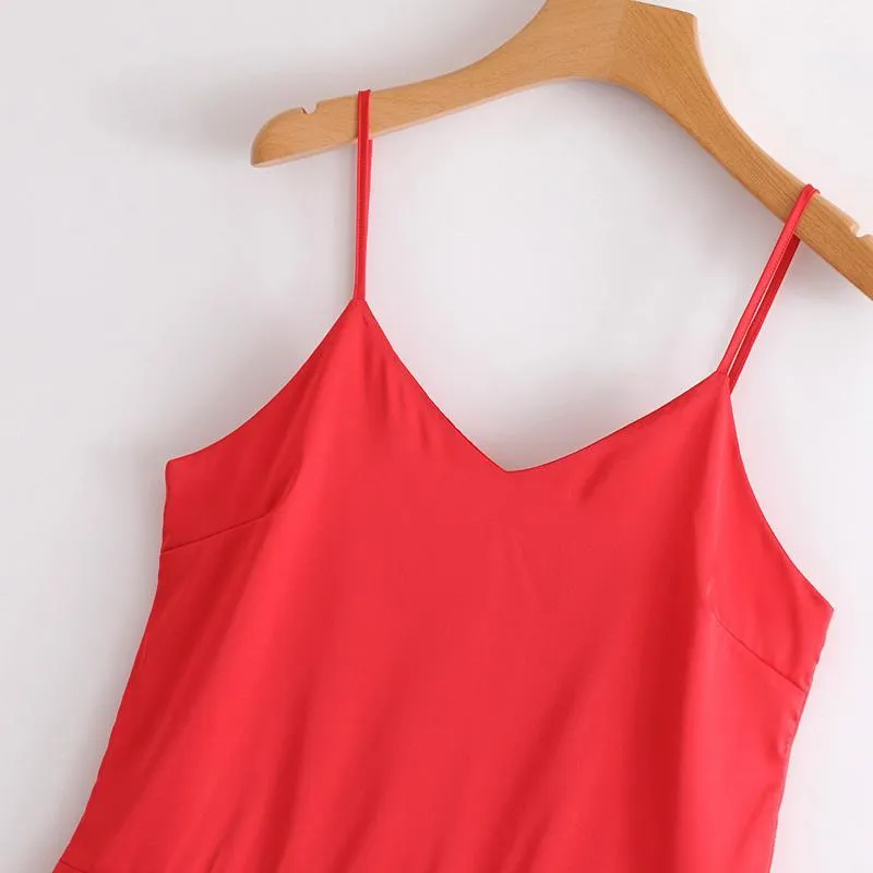 Ruffled V-Neck Crop Top