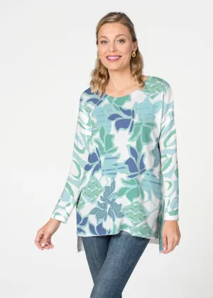 Sail Blue (8087) ~ Slouchy Butterknit Top
