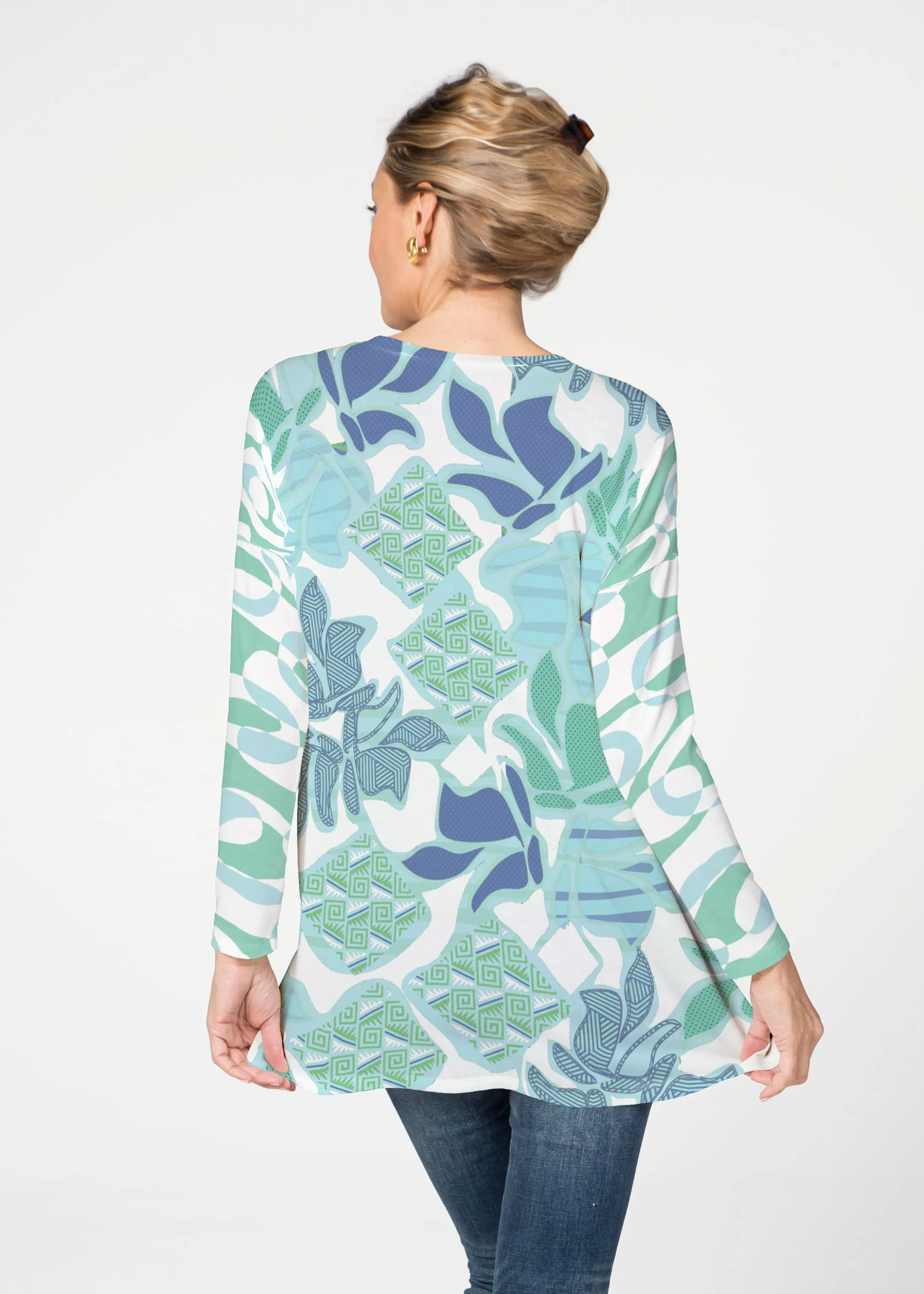 Sail Blue (8087) ~ Slouchy Butterknit Top
