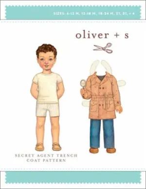 Secret Agent Trench Coat Pattern -- Oliver   S