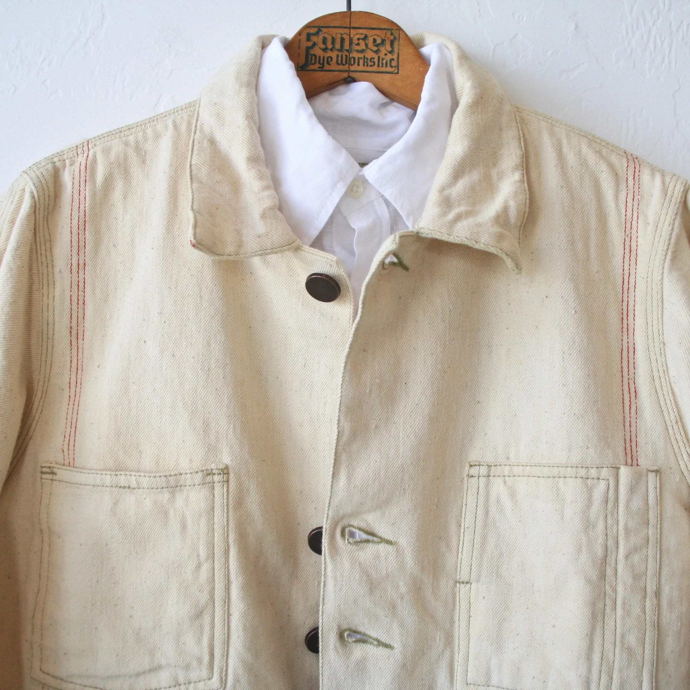 Selvedge Chore Coat - Cream