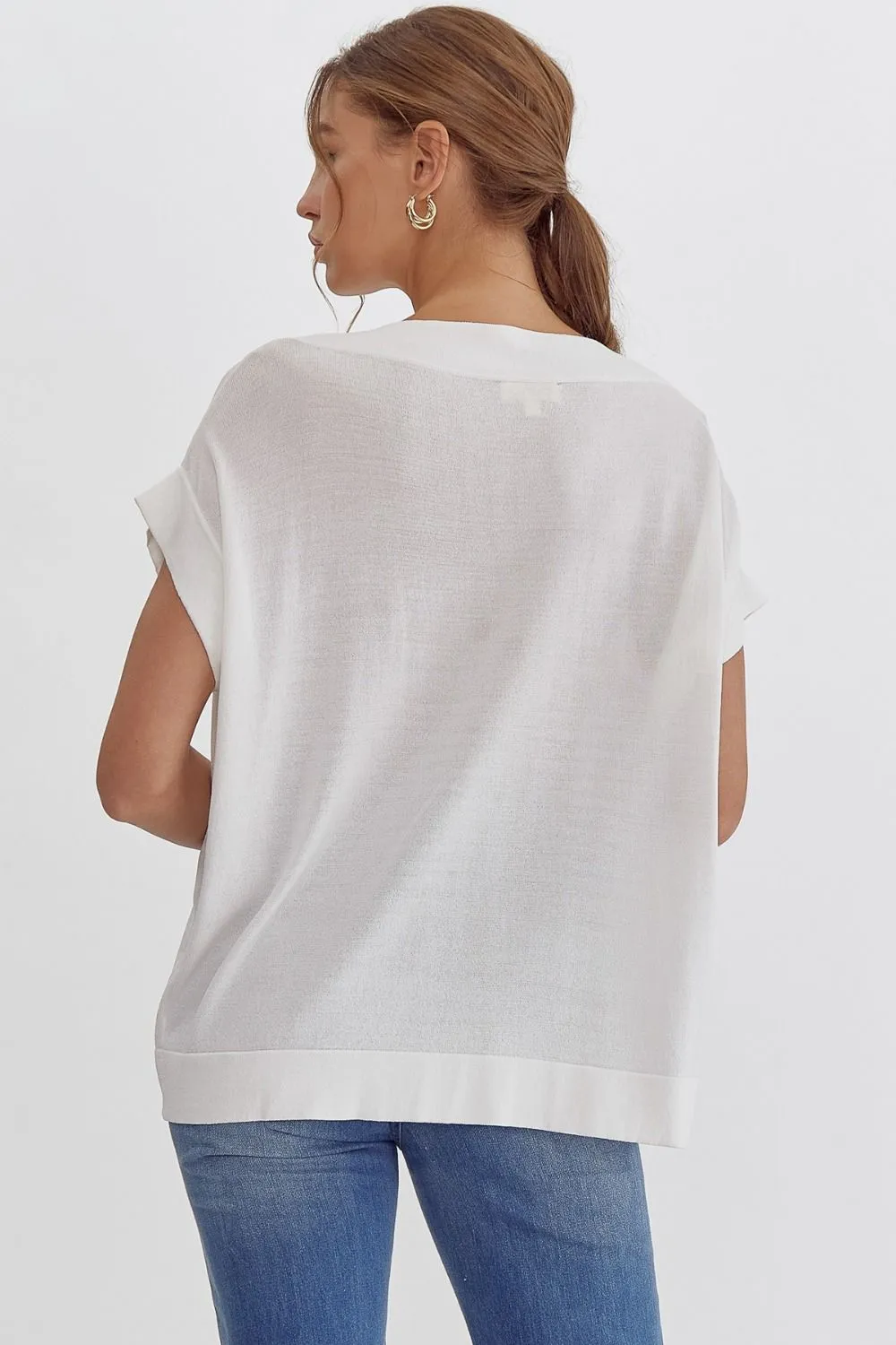 Solid Dolman Sleeve Top
