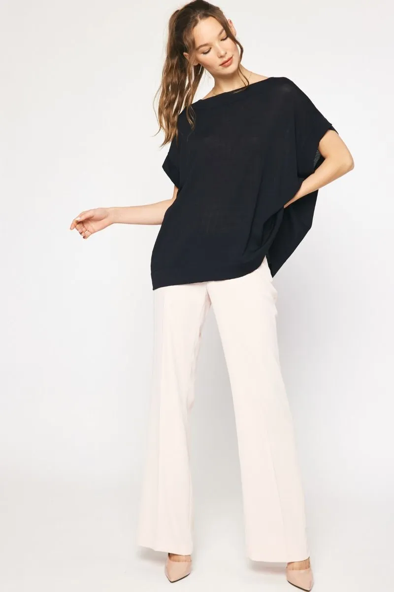 Solid Dolman Sleeve Top
