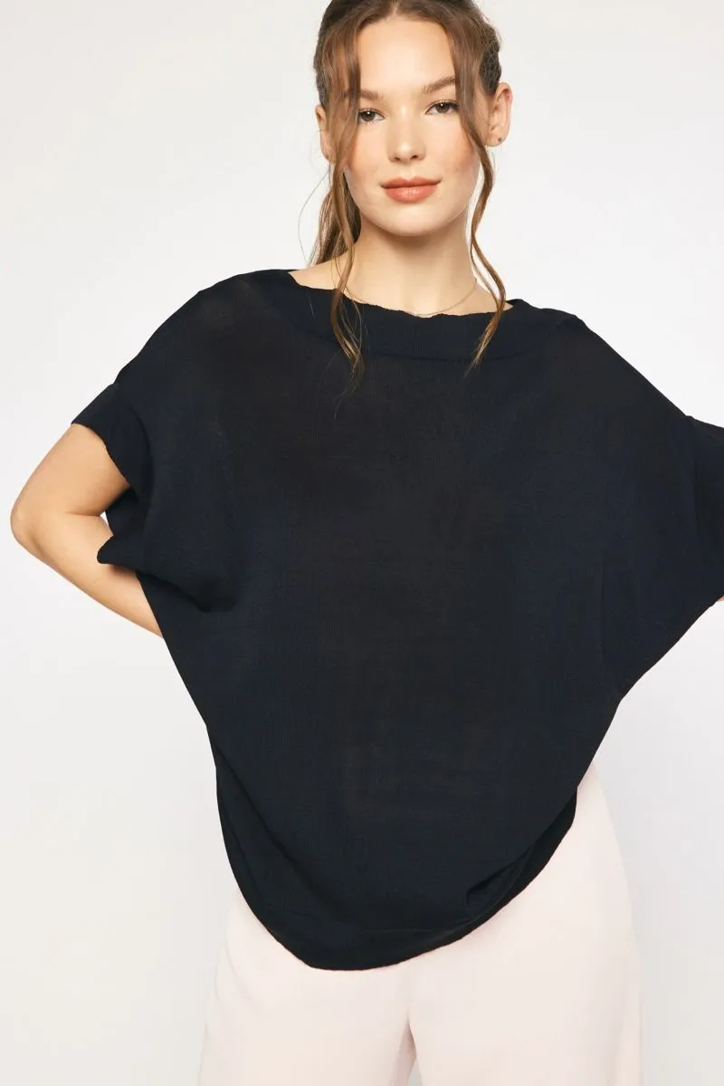 Solid Dolman Sleeve Top