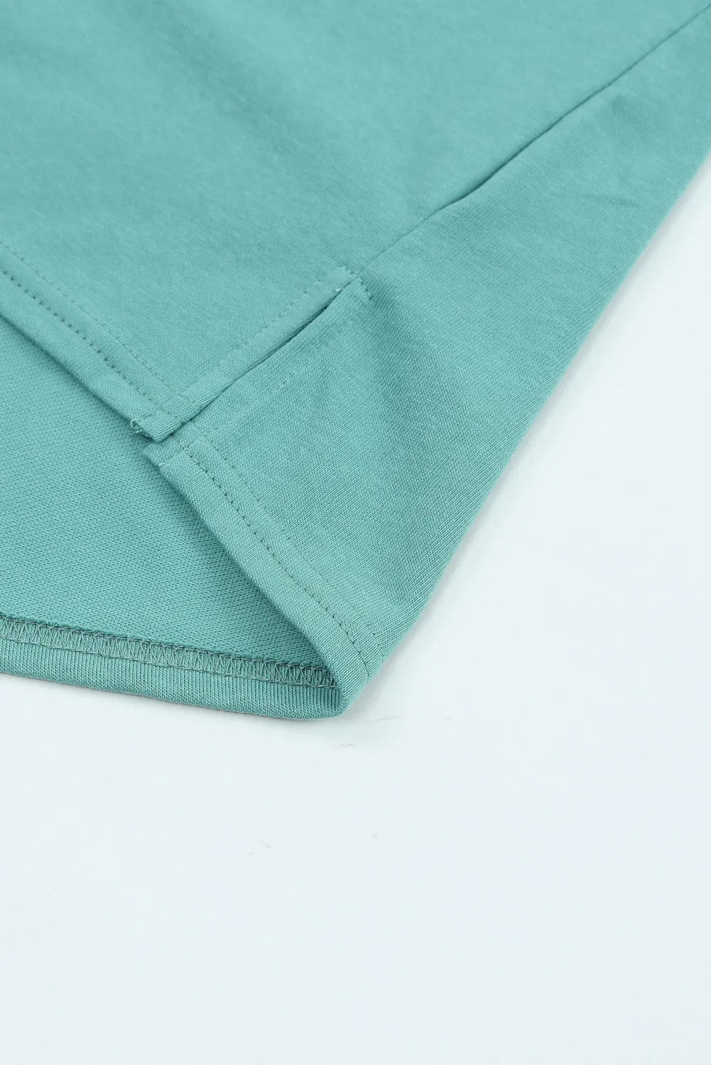 Split V Neck Dolman Top