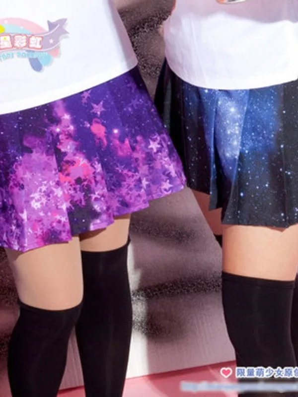 starry sky sailor skirt