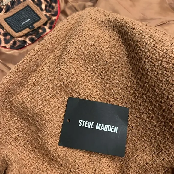 Steve Madden Camel Trench Coat Wool blend NWOT 1X