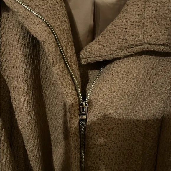 Steve Madden Camel Trench Coat Wool blend NWOT 1X
