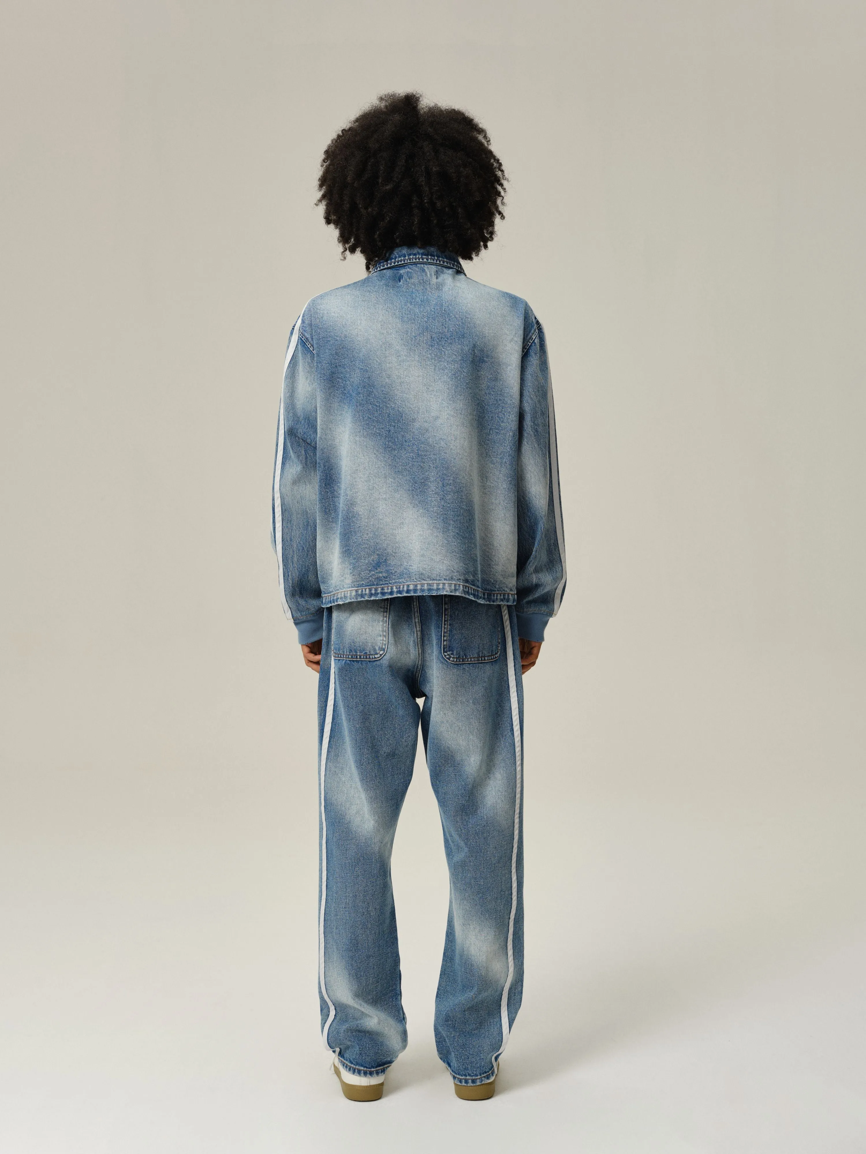 Sunfade Stripe Denim Jacket